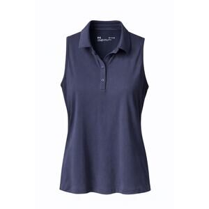 3 for $9 Under Armor Fitted Sleeveless Polo Women Blue